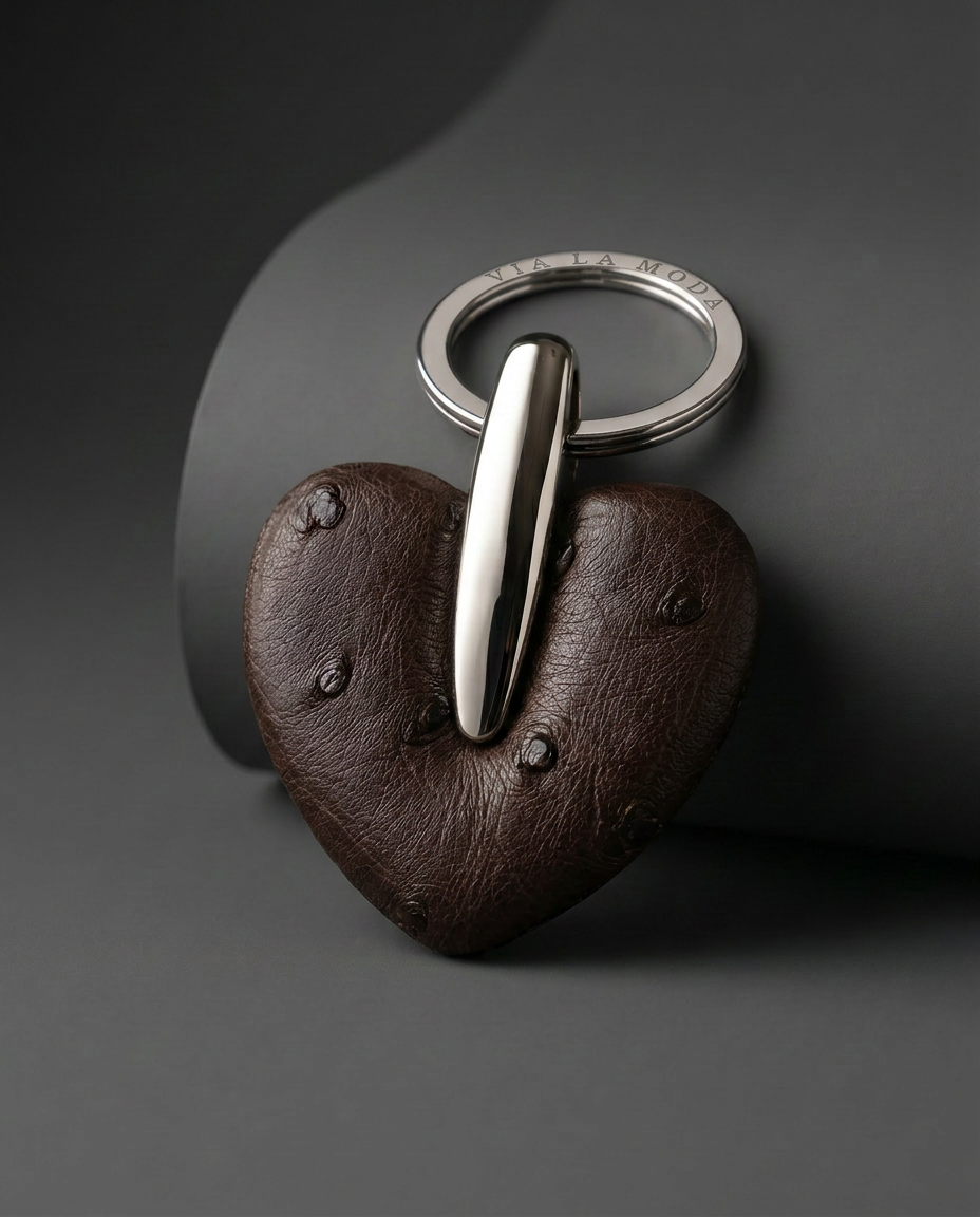 Heart Shaped Keyring - Ost Quill Nicotine