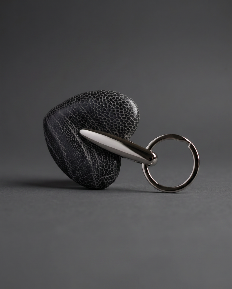 Heart Shaped Keyring - Ost Leg Anthracite