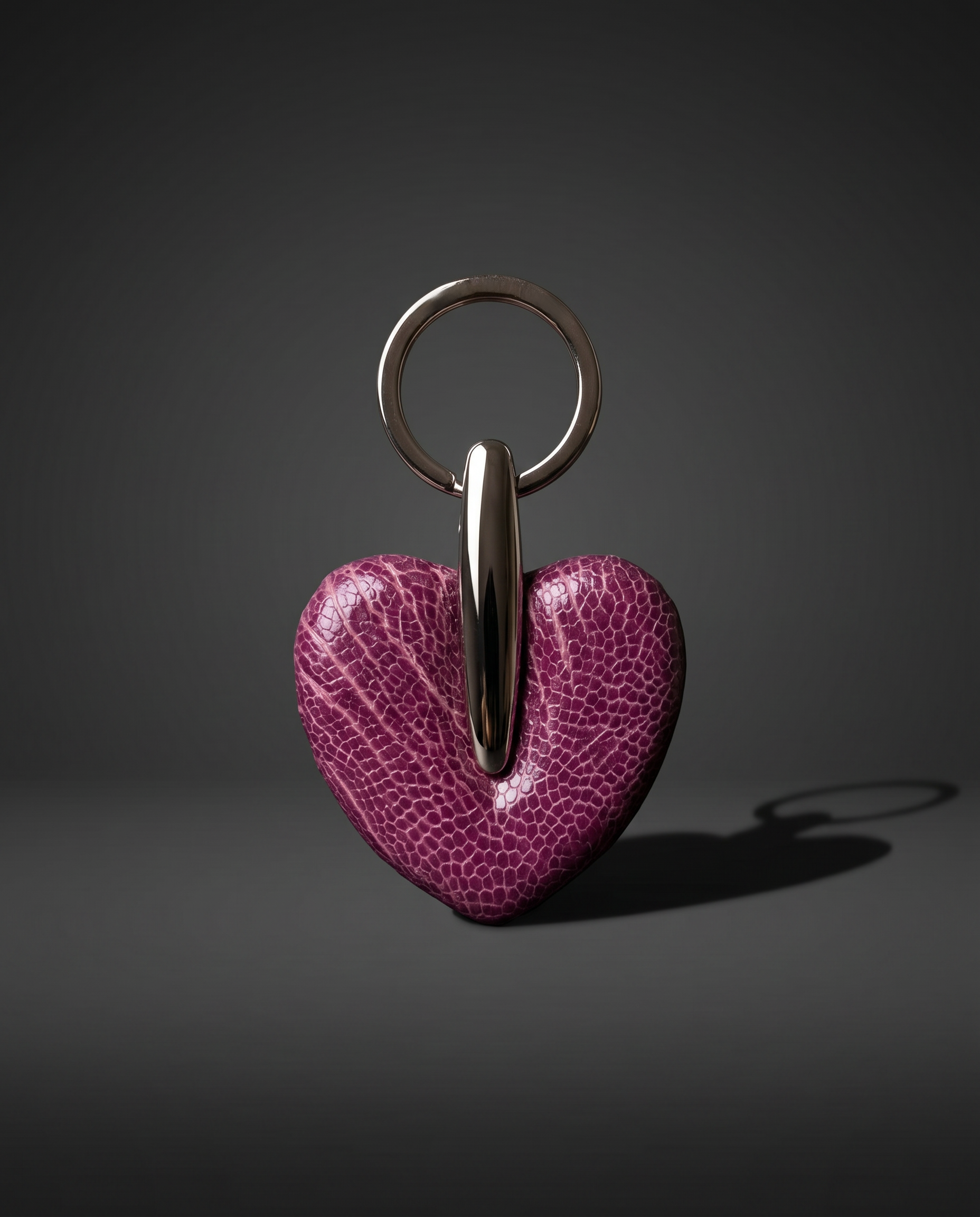 Heart Shaped Keyring - Ost Leg Lilac