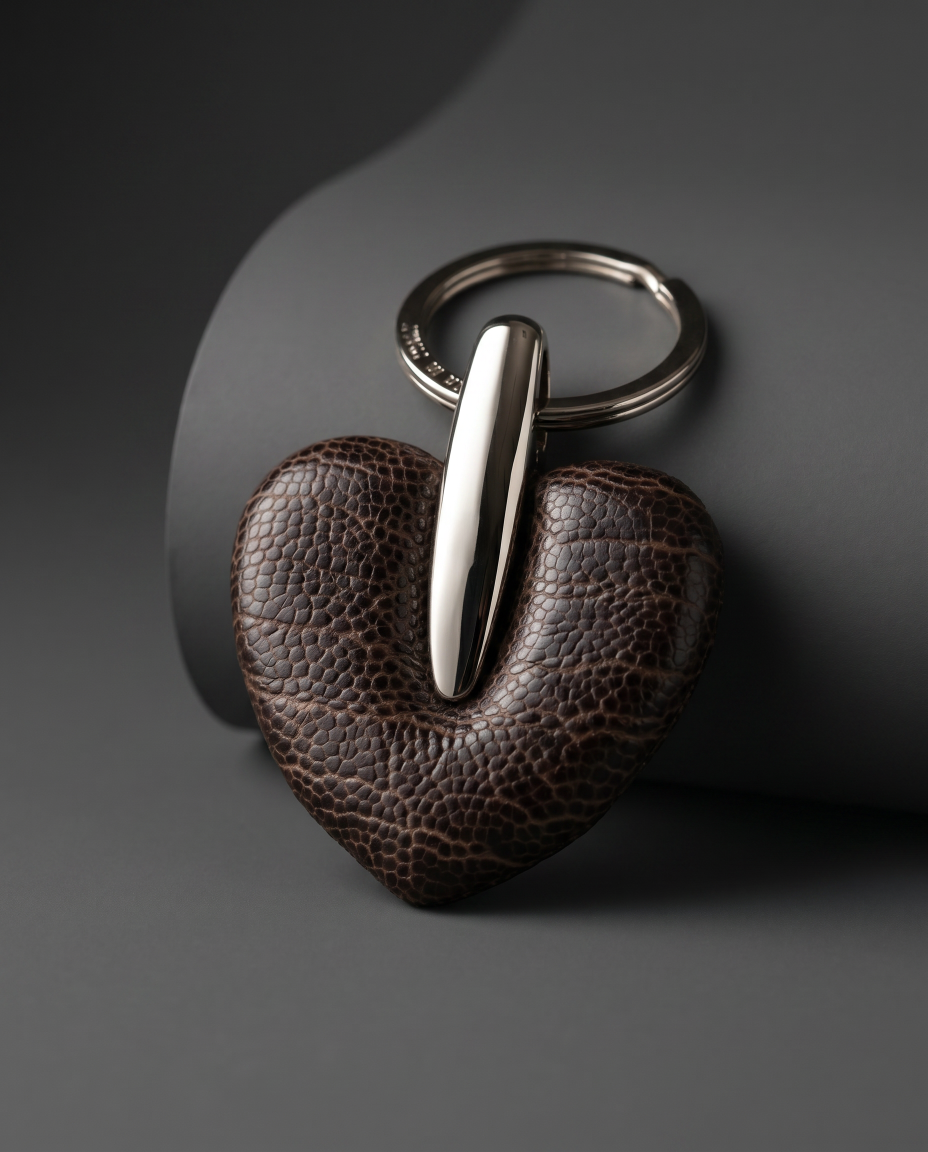 Heart Shaped Keyring - Ost Leg Nicotine