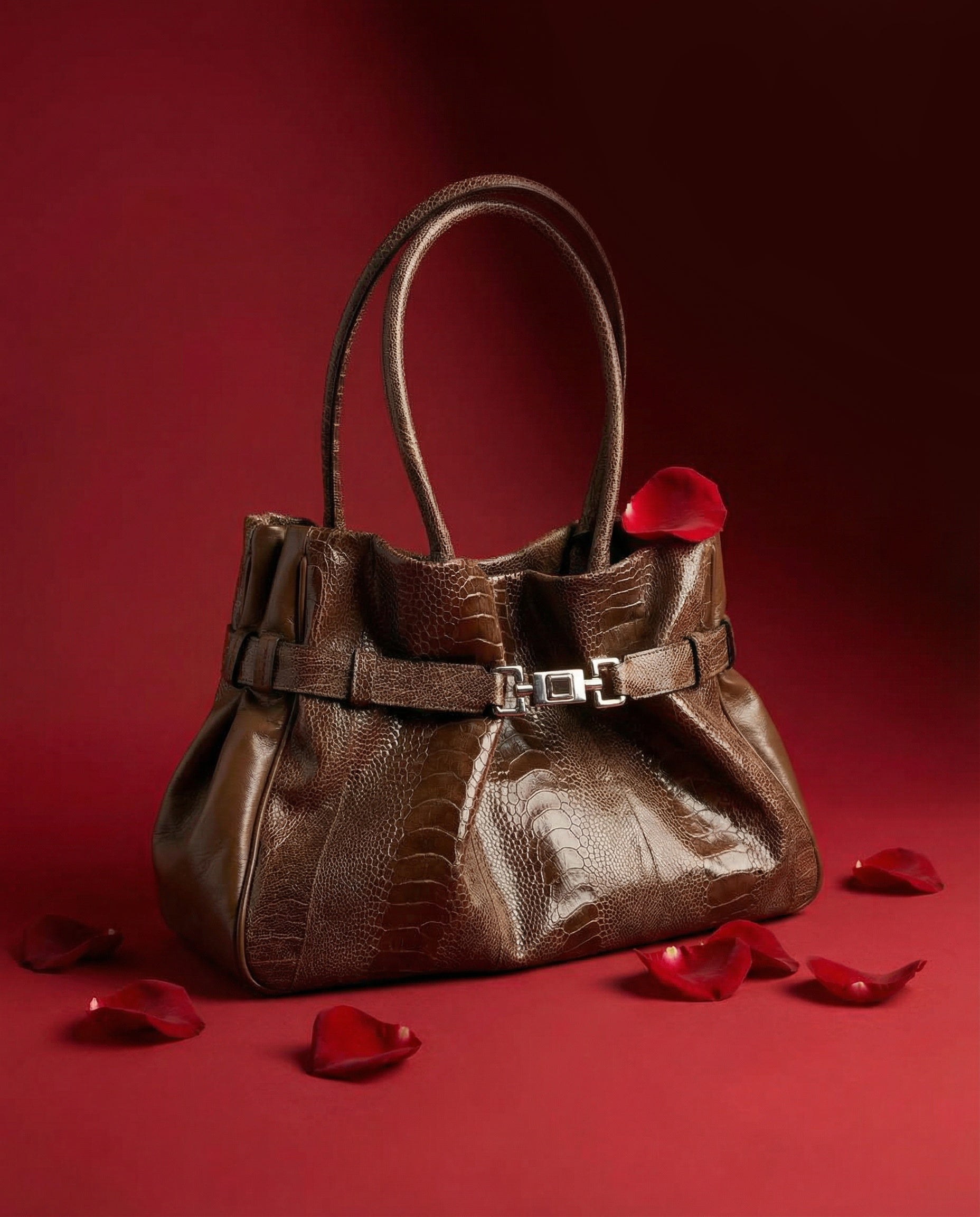 ANGELES – Ostrich Leg Handbag | Via La Moda